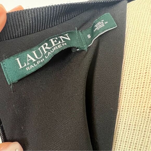 Ralph Lauren Poppy Red Floral Print Jersey Stretch Dress size Small (222) - Picture 5 of 5